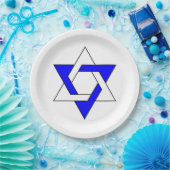Original Star von David Symbol Zwei Farben T - Shi Pappteller (Party)