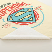 Original Supergirl-Vintag-Logo-Abzeichen Sherpadecke (3/4)