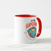 Original Supergirl-Vintag-Logo-Abzeichen Tasse (VorderseiteRechts)