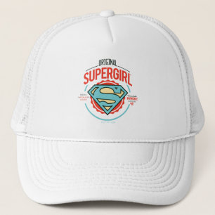 Original Supergirl-Vintag-Logo-Abzeichen Truckerkappe