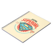 Original Supergirl Vintage Logo Badge Notizblock (Linke Seite)