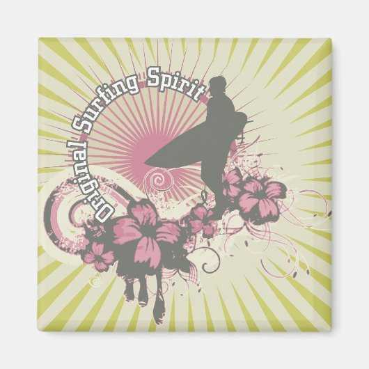 Original Surfgeist - Tshirts und Geschenke Magnet (Vorne)