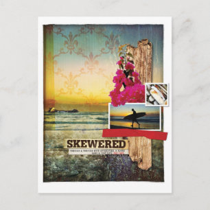 Original Surfthema Digitale Kunstsammlung Postkart Postkarte