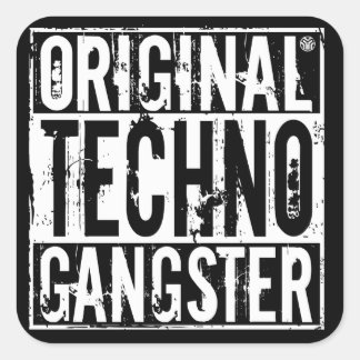 Original Techno Gangster - Aufkleber