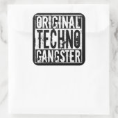 Original Techno Gangster - Aufkleber (Tasche)