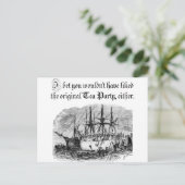 Original Tee-Party Einladungspostkarte (Stehend Vorderseite)