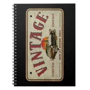 Original-Teile für Vintage Fahrzeuge in limitierte Notizblock