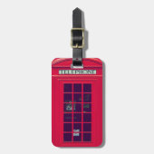 Original-Telefonzelle Gepäckanhänger (Vorderseite vertikal)