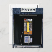 Original-Telefonzelle Postkarte (Vorne/Hinten)