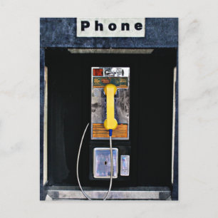Original-Telefonzelle Postkarte