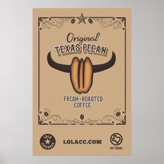 Original Texas Pecan Poster (Vorne)