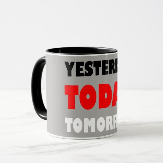 Original Text positive Design Words Tasse (Vorderseite Links)