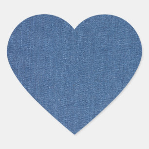 Original Textilien blauer Modemantel Herz-Aufkleber