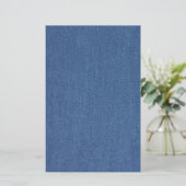 Original Textilienblau-Mode-Jeans denim Briefpapier (Stehend Vorderseite)