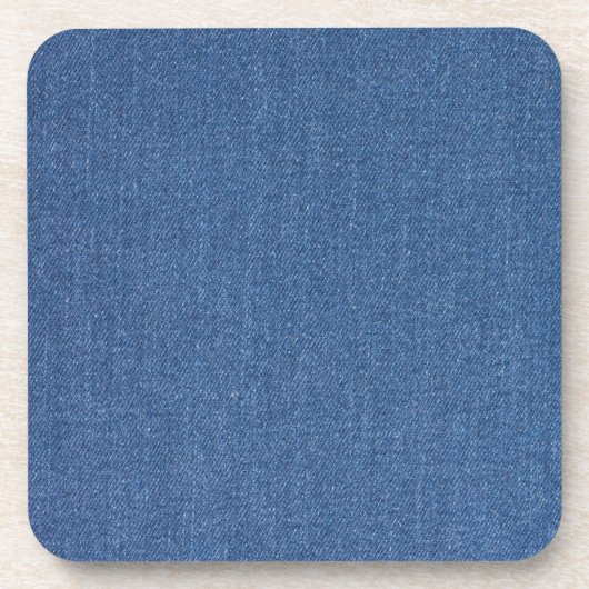 Original Textilienblau-Mode-Jeans denim Getränkeuntersetzer (Vorderseite)