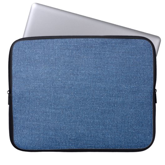 Original Textilienblau-Mode-Jeans denim Laptopschutzhülle (Vorderseite)