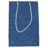 Original Textilienblau-Mode-Jeans denim Mittlere Geschenktüte (Vorderseite)