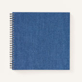 Original Textilienblau-Mode-Jeans denim Notizbuch (Vorderseite)