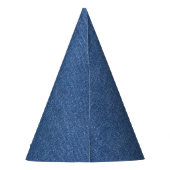 Original Textilienblau-Mode-Jeans denim Partyhütchen (Rückseite)