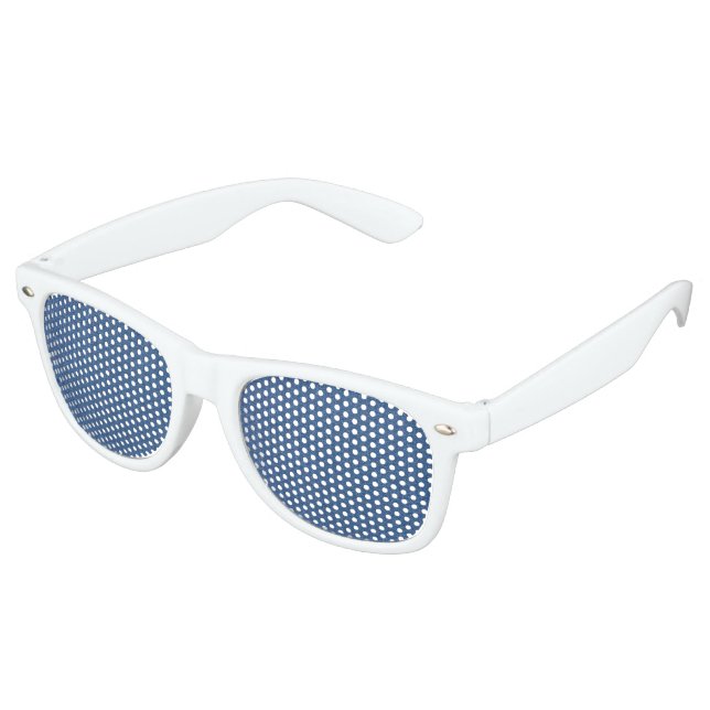 Original Textilienblau-Mode-Jeans denim Sonnenbrille (Schrägansicht)