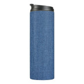 Original Textilienblau-Mode-Jeans denim Thermosbecher (Nach rechts gedreht)