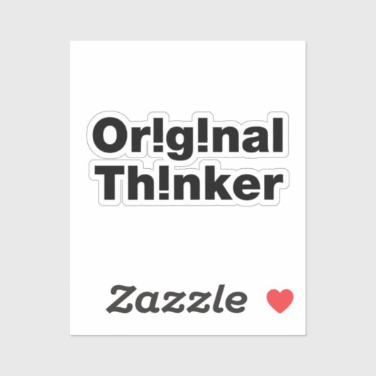 Original Thinker Aufkleber (Blatt)