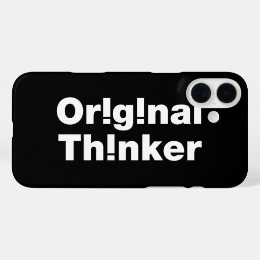Original Thinker Case-Mate iPhone Hülle (Rückseite (Horizontal))