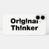Original Thinker Case-Mate iPhone Hülle (Rückseite (Horizontal))