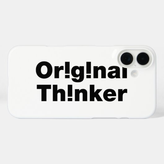 Original Thinker Case-Mate iPhone Hülle (Rückseite (Horizontal))