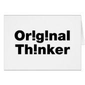 Original Thinker Grußkarten (Vorderseite (Horizontal))