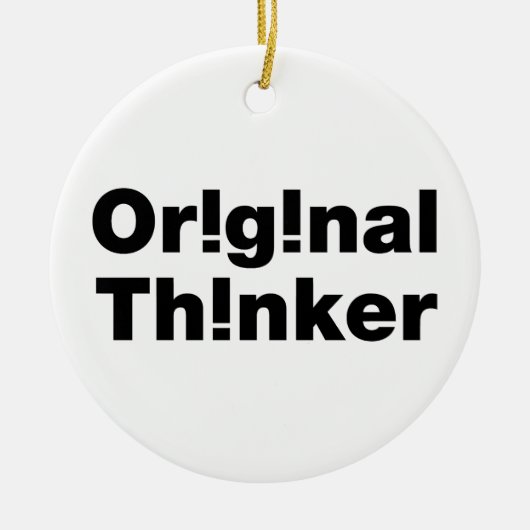 Original Thinker Keramik Ornament (Vorne)