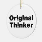 Original Thinker Keramik Ornament (Links)