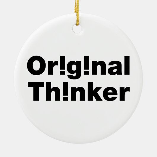 Original Thinker Keramik Ornament (Hinten)