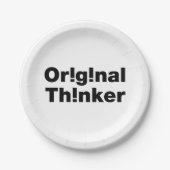 Original Thinker Pappteller (Vorderseite)