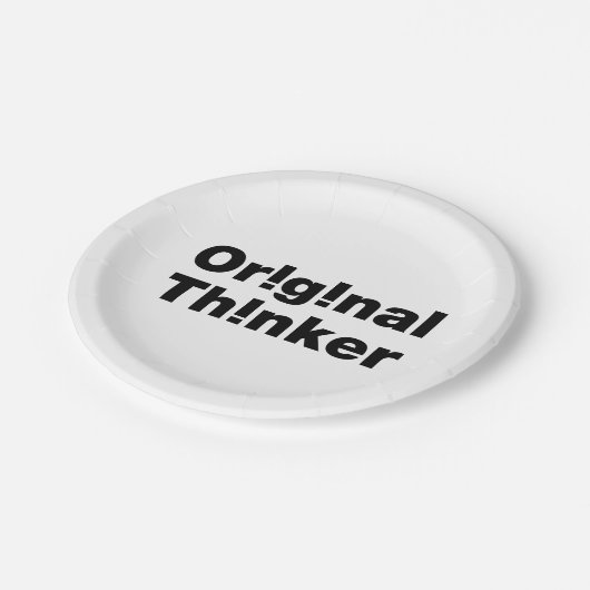 Original Thinker Pappteller (Schrägansicht)