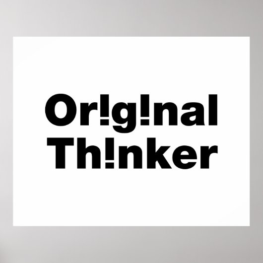 Original Thinker Poster (Vorne)