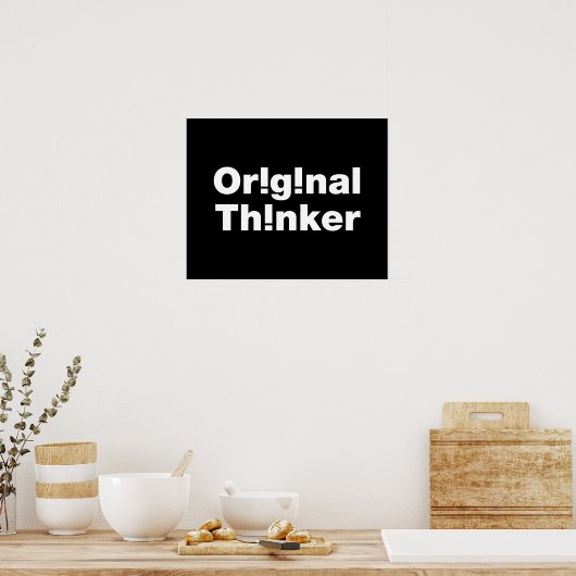 Original Thinker Poster (Küche)