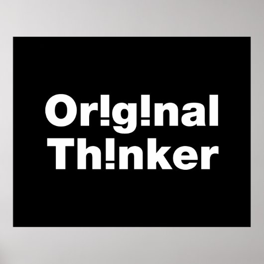 Original Thinker Poster (Vorne)