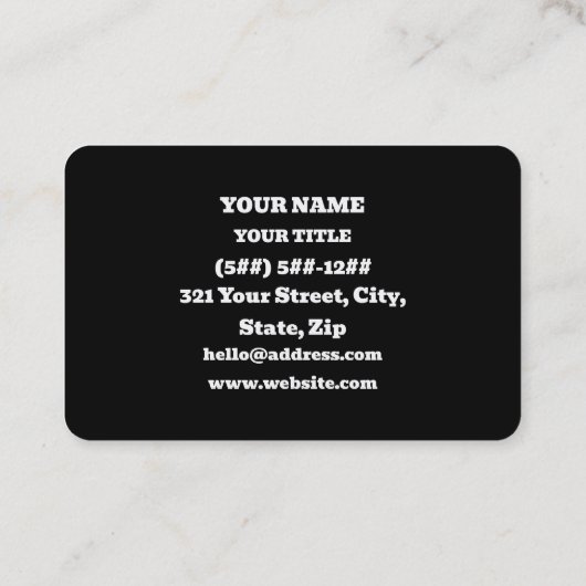 Original Thinker Visitenkarte (Rückseite)