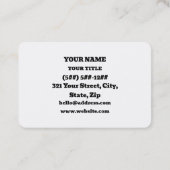 Original Thinker Visitenkarte (Rückseite)