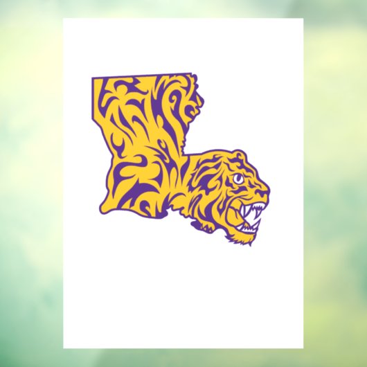 Original Tiger-Boot in Farbe Fensteraufkleber (Blatt 3)