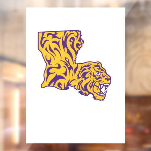 Original Tiger-Boot in Farbe Fensteraufkleber (Blatt 2)