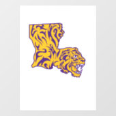 Original Tiger-Boot in Farbe Fensteraufkleber (Blatt)