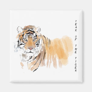 Original Tiger Watercolor Chinese Zodiac Magnet