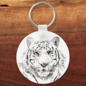 Original Tiger Watercolor Chinesisch Zodiac Geburt Schlüsselanhänger (Vorderseite)