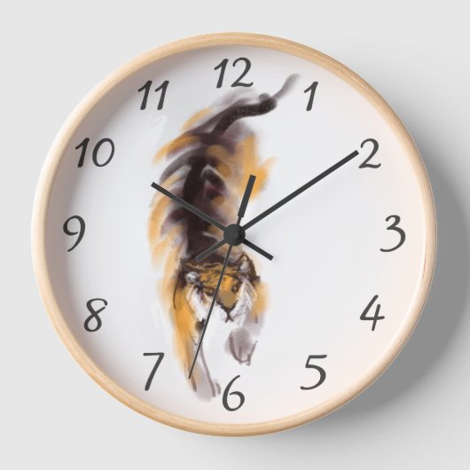 Original Tiger Zeichnend Chinesisch Zodiac Geburts Uhr (Vorderseite)