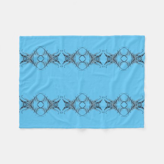 Original Tiger Zeichnend Wiederholmuster FleB Fleecedecke (Vorderseite (Horizontal))