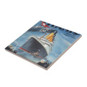 Original Titanisches Vintage Poster 1912 Fliese (Seite)