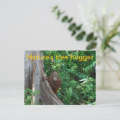 Original Tree Hugger Borneo Natur Postkarte (Stehend Vorderseite)
