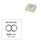 Original Trendy Wedding Rings Thank You Wedding Gummistempel (Stempel)